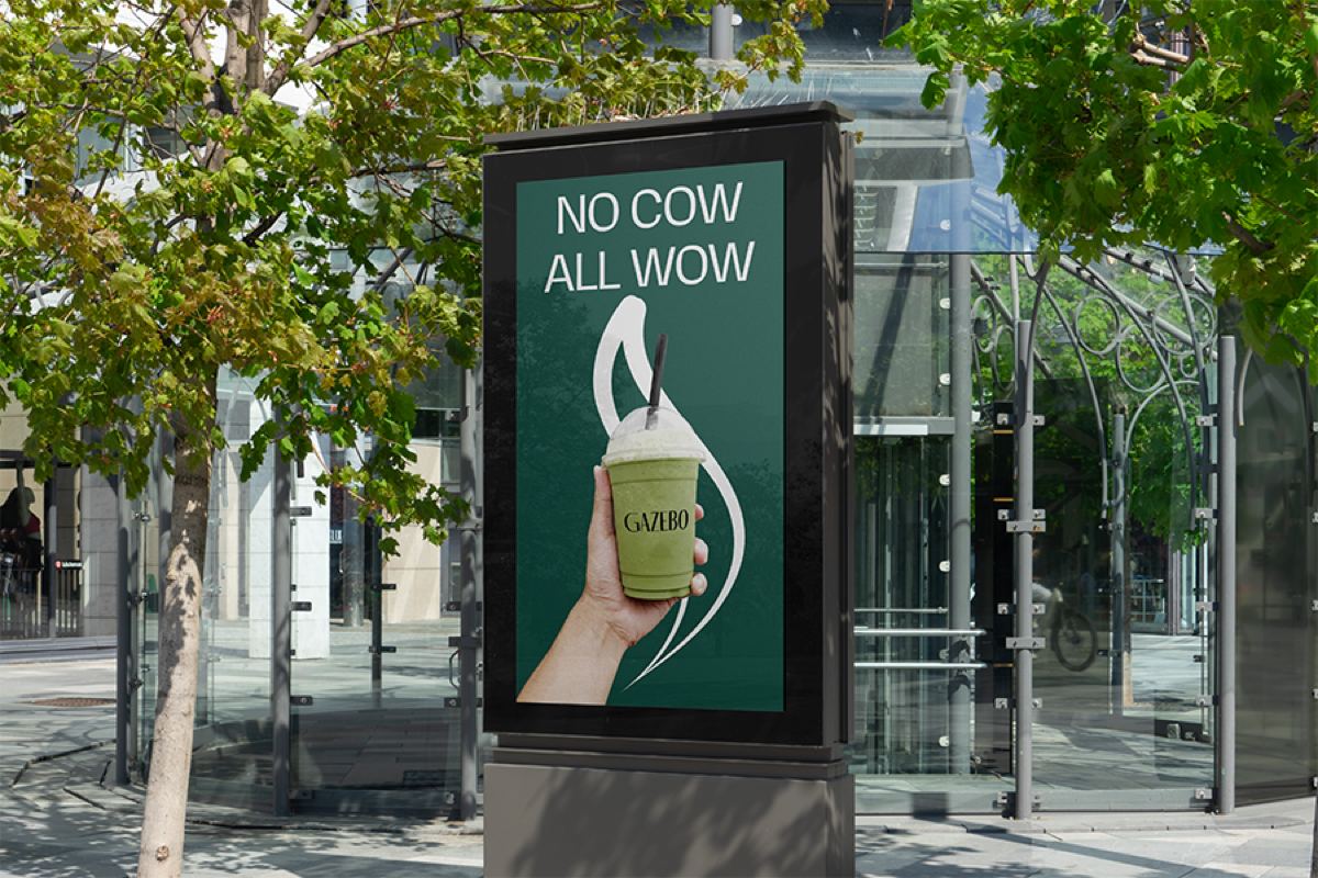 Gazebo lightbox sign