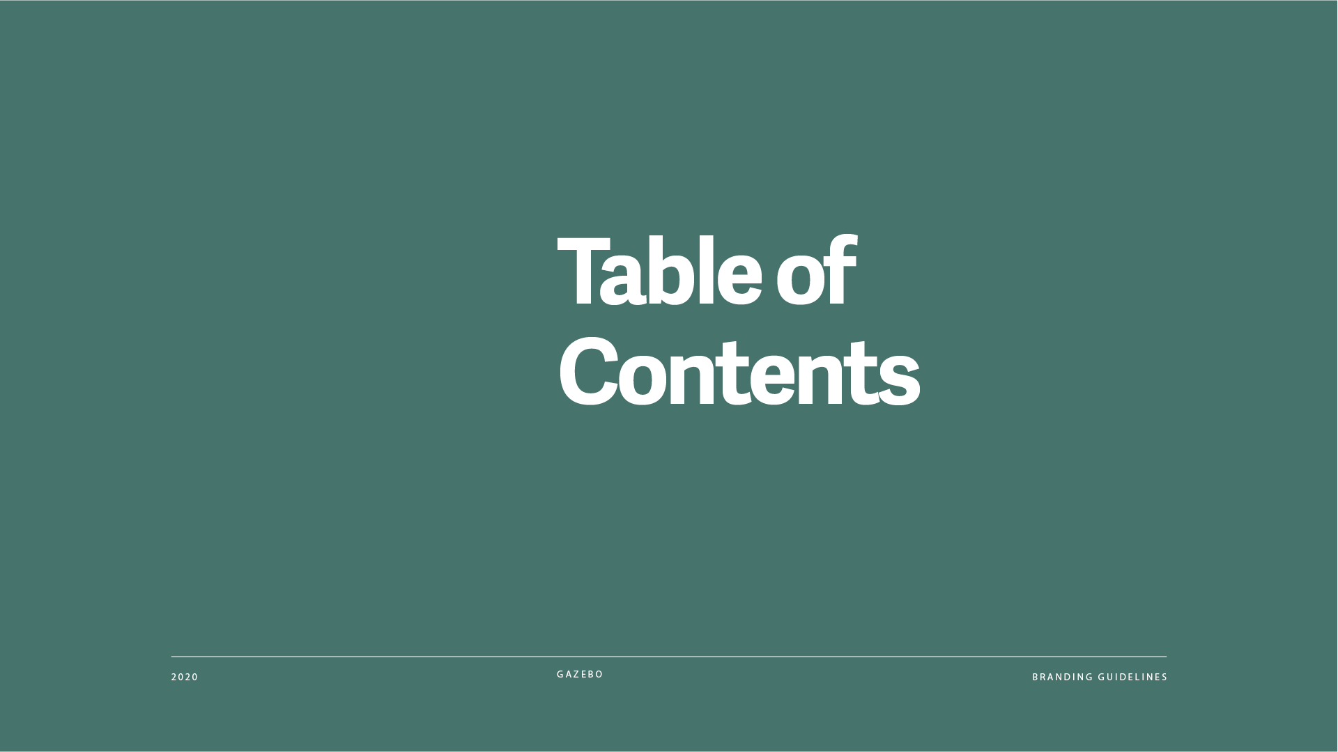 Gazebo brand guidelines — page 3