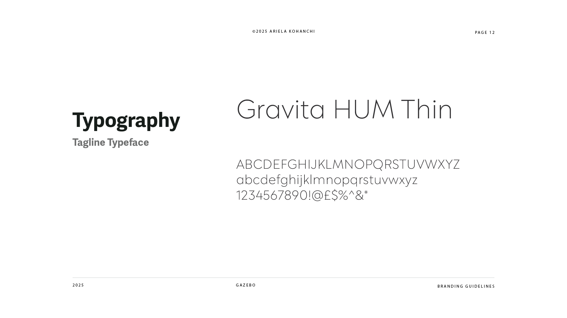 Gazebo brand guidelines — page 12